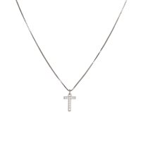 Collana Dilvdò Letters in Argento Zircone CLDBT